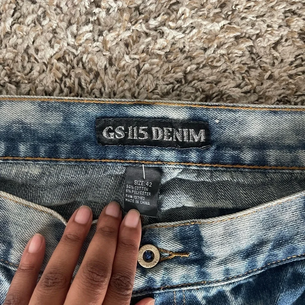 Y2K GS-115 Demin Distressed Grunge Jeans Men’s Size 42
